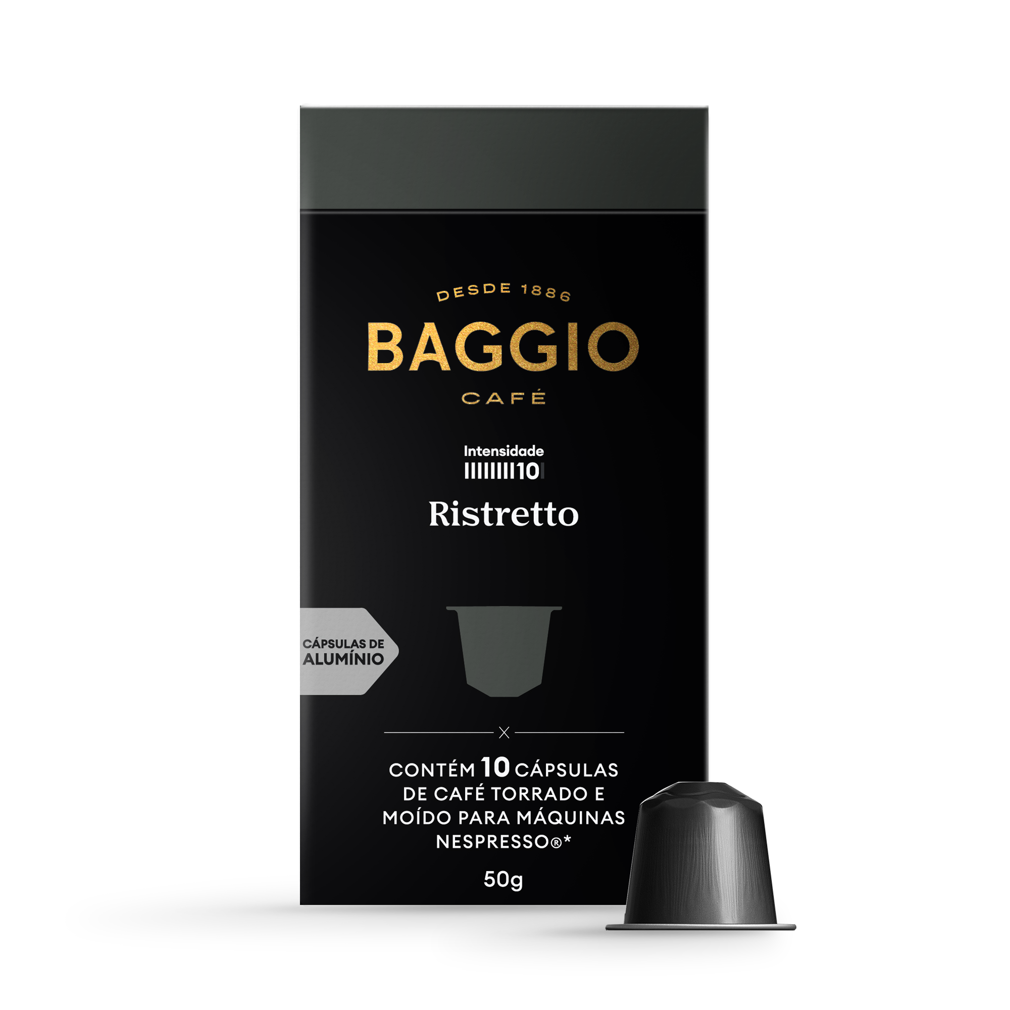 Baggio Ristretto - 10 Cápsulas p/ Nespresso*