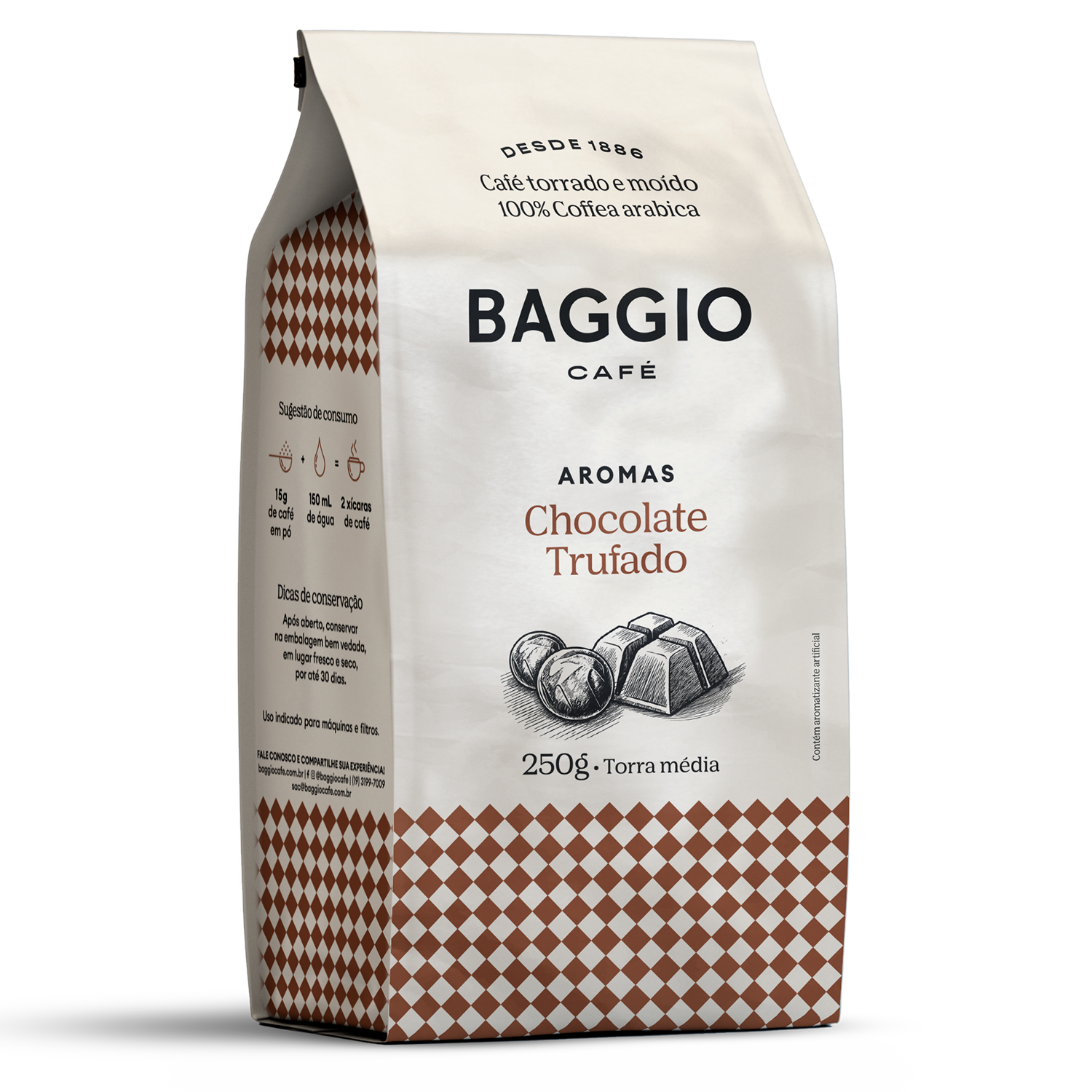 Baggio Aromas Chocolate Trufado - 250g