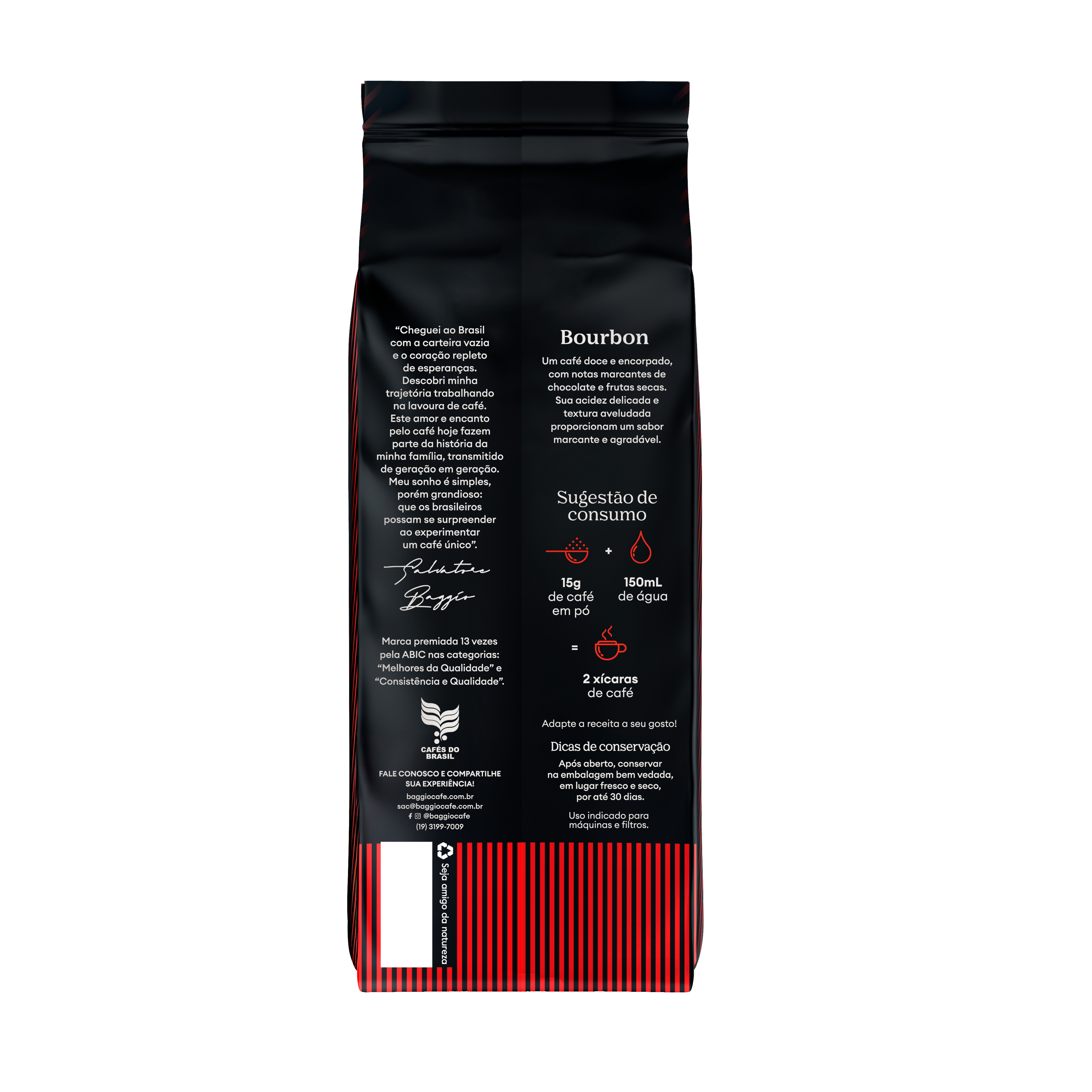Baggio Café Bourbon 500g Grãos