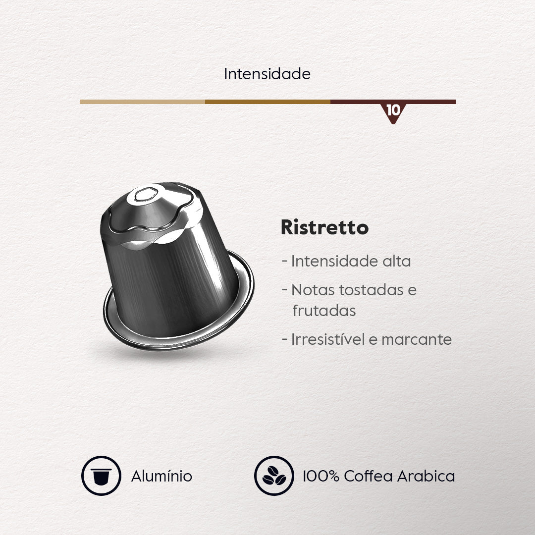 Baggio Ristretto - 10 Cápsulas p/ Nespresso*