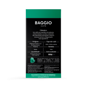 Baggio Clássico - 20 Cápsulas p/ Nespresso*