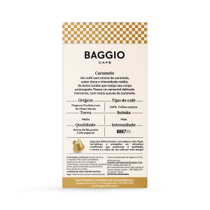 Baggio Aromas Caramelo - 10 Cápsulas p/ Nespresso*