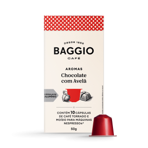 Baggio Aromas Chocolate com Avelã - 10 Cápsulas p/ Nespresso*