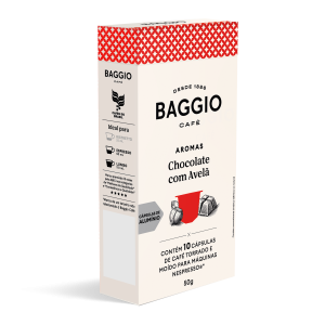 Baggio Aromas Chocolate com Avelã - 10 Cápsulas p/ Nespresso*
