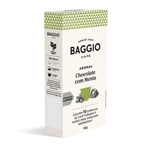 Baggio Aromas Chocolate com Menta - 10 Cápsulas p/ Nespresso*