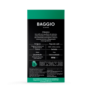 Baggio Clássico - 10 Cápsulas p/ Nespresso*
