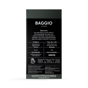 Baggio Ristretto - 10 Cápsulas p/ Nespresso*