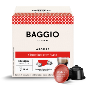 Baggio Aromas Chocolate com Avelã - 10 Cápsulas p/ Dolce Gusto*
