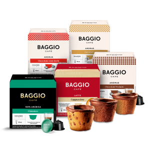 Kit Baggio Café Cápsulas Dolce Gusto + Cookie Cups