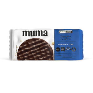 Biscoito de Arroz Chocolate Zero 60g - Muma Snacks
